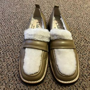 L’idea by Lori Fur lined loafers